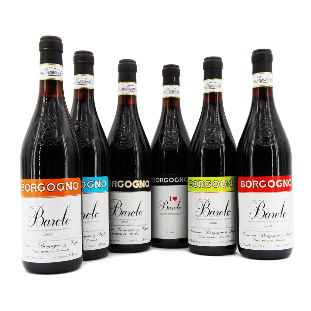 Borgogno Gift Set "The Colours of Barolo" 2006 (6 Bottles)