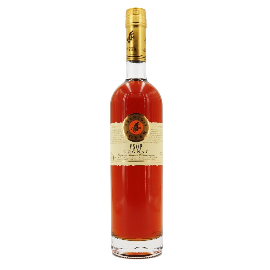 Francois Voyer Cognac VSOP Grande Champagne - 40% ABV (w/ Carton)